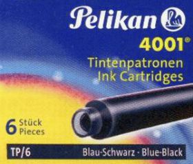 Pelikan Naboje krAltkie Tp/6 niebiesko-czarne WIKR-061831 (4012700301185)