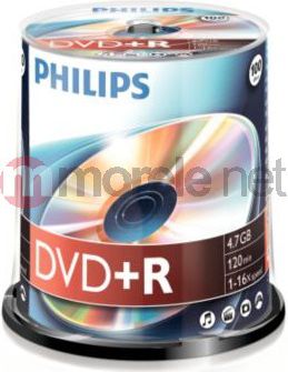 Philips DVD+R 4.7 GB 16x 100 sztuk (DR4S6B00F) DR4S6B00F (8710895922357) matricas