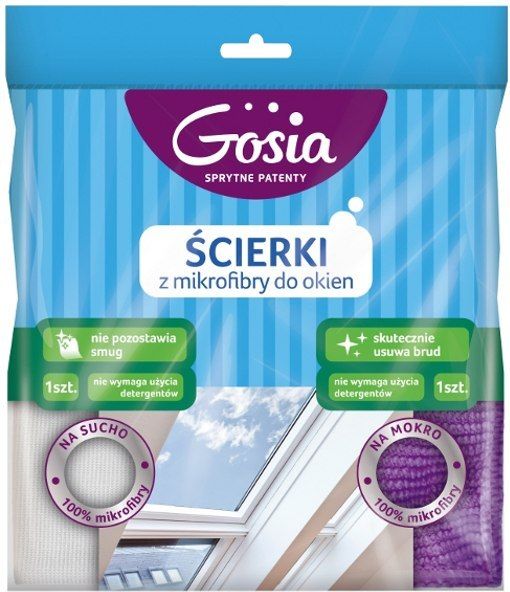 Politan Gosia Scierka Z Mikrofibry Do Okien 2 Szt 4178 GOSIA GOS000185 (5904771008669) Virtuves piederumi