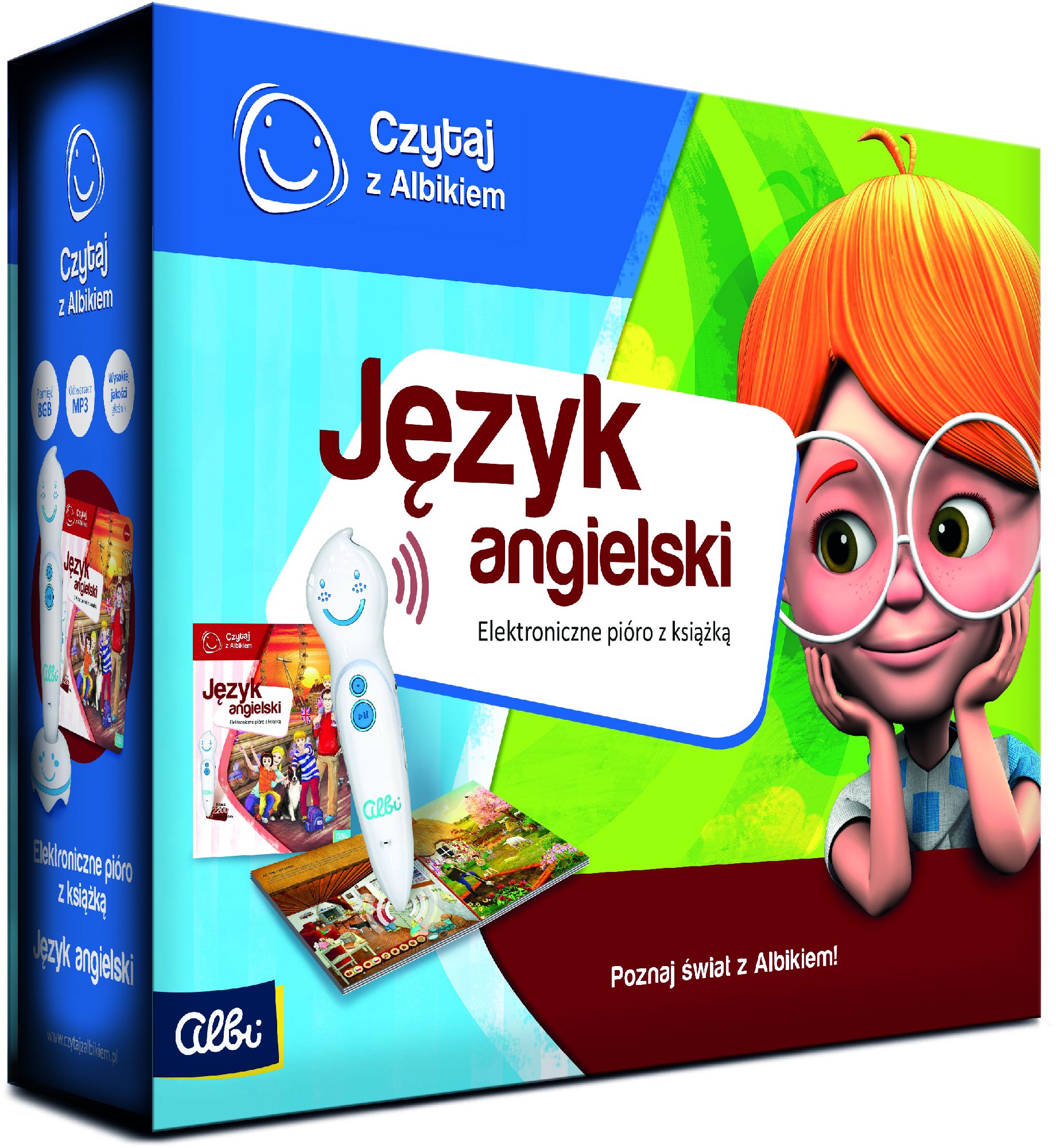 Albi Czytaj z Albikiem - Zestaw Pioro + Jezyk Angielski galda spēle