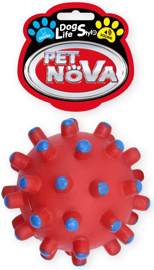 Pet Nova VIN Dentball Red L 11cm VAT009632 (5904378731366) aksesuārs suņiem