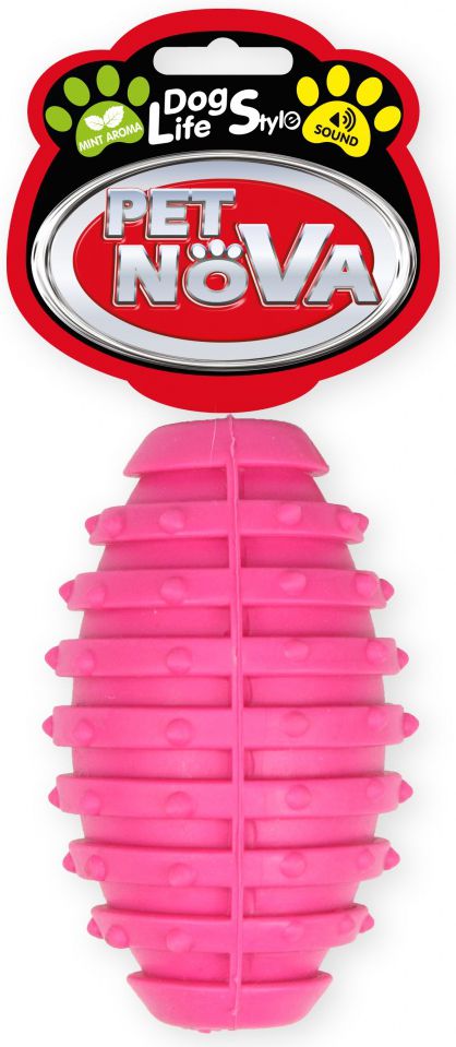 Pet Nova TPR Rugbyball Pink 10cm VAT009610 (5904378731977) aksesuārs suņiem