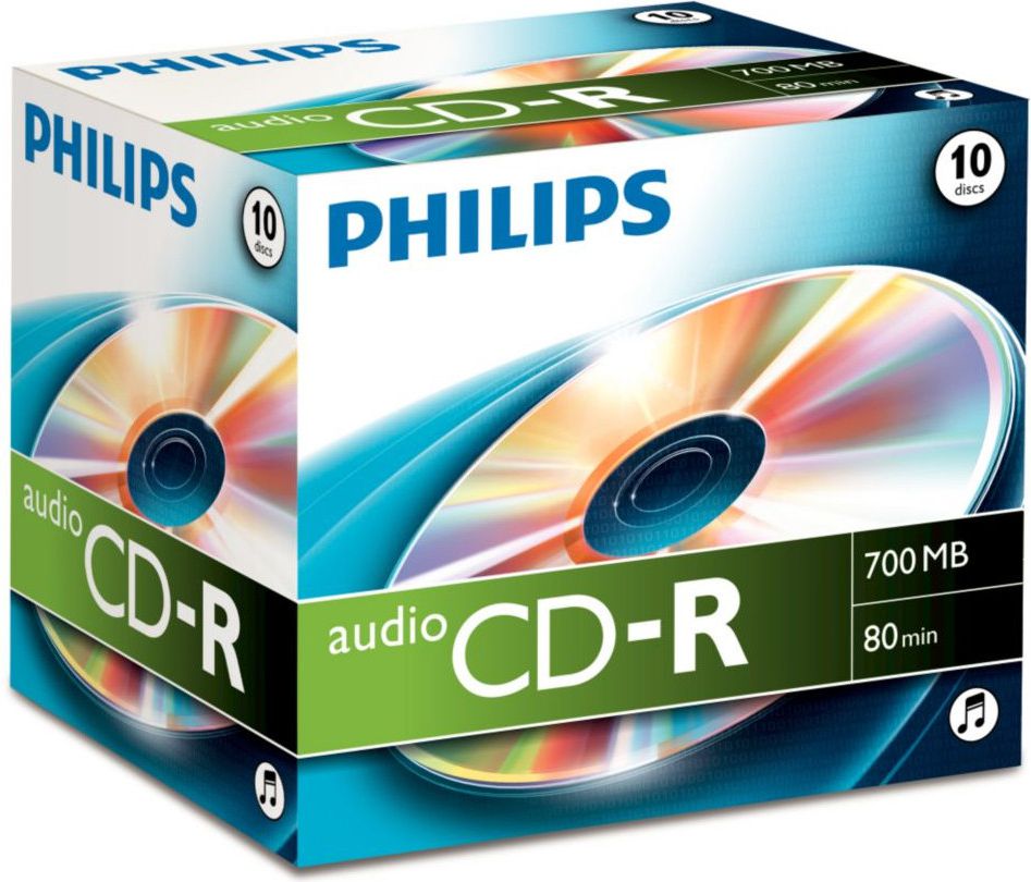 Philips CD-R 700 MB 52x 10 sztuk (CR7AONJ10/00) CR7AONJ10/00 (4021587502561) matricas