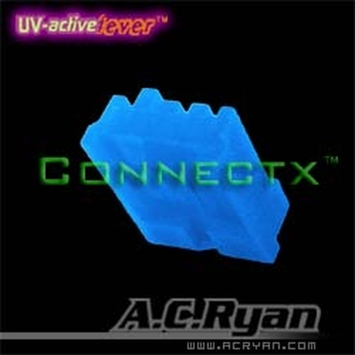 AC Ryan Floppy Power Connector UV Blue Barošanas bloks, PSU