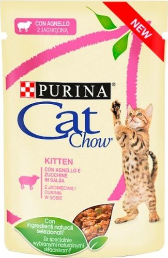 Purina Purina Cat Chow Kitten Jagniecina saszetka 85g VAT014891 (8445290426550) kaķu barība