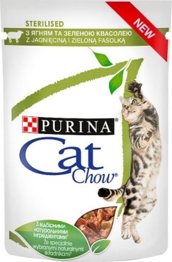 Purina Purina Cat Chow Sterilised Jagniecina saszetka 85g VAT014893 (7613037025484) kaķu barība