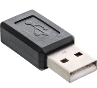 InLine 31612 USB A Micro-USB B Black Kabelschnittstellen-/adapter (31612) USB kabelis