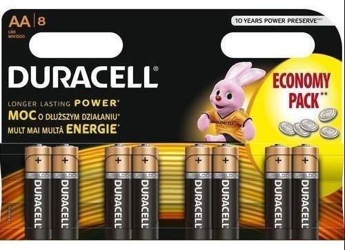 Duracell Bateria Basic AA / R6 1500mAh 8 szt. Baterija