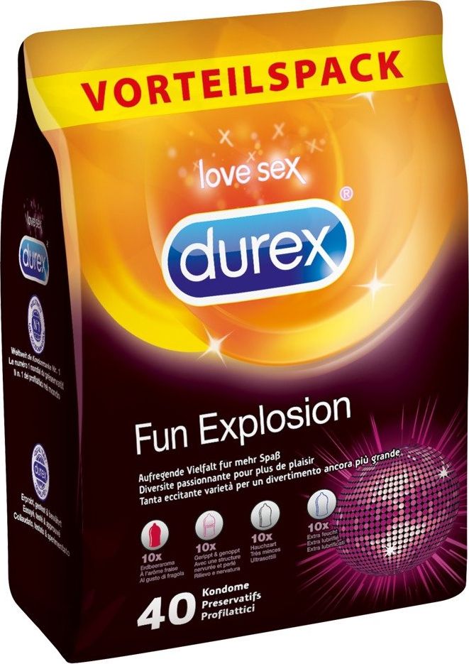 Durex  Prezerwatywy Fun Explosion 40 szt. 5485111 (4002448132158)