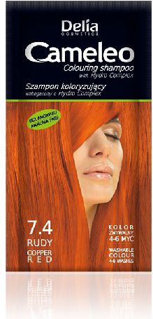 Delia Cosmetics Cameleo Szampon koloryzujacy 7.4 Rudy 710227 (5906750890227)