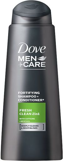 Dove Men Care Shampoo Fresh Clean 2in1 refreshing 400ml Matu šampūns