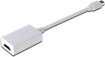 Adapter AV Digitus DisplayPort Mini - HDMI bialy (AK-340404-001-W) AK340404001W (4016032289548)