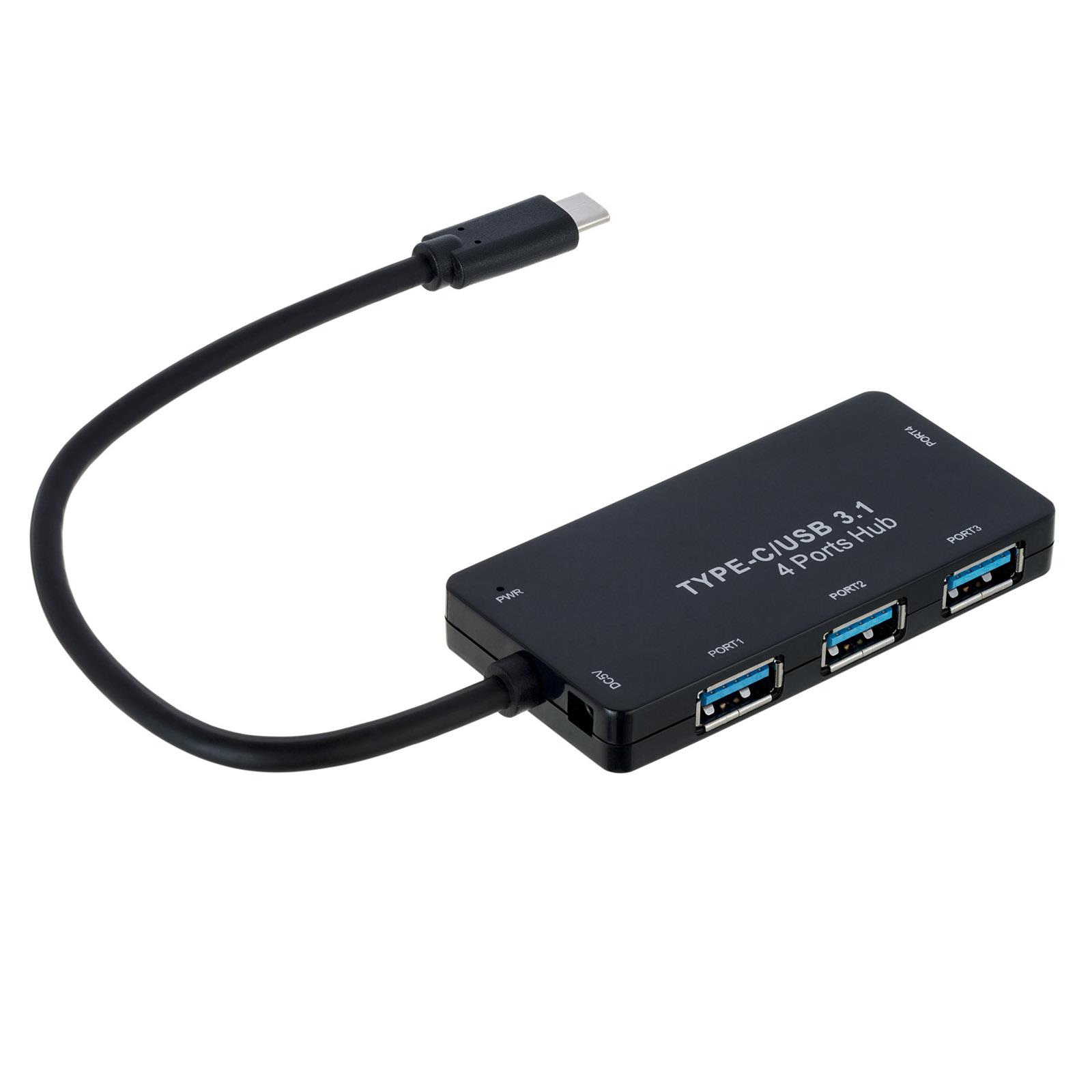 Akyga AK-AD-52 interface hub USB 3.1 (3.1 Gen 2) Type-C 500 Mbit/s Black USB centrmezgli