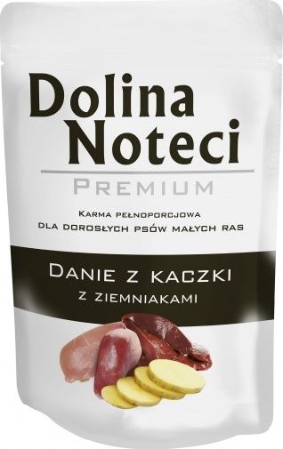 Dolina Noteci Saszetka Kaczka z ziemniakami dla malych ras 100g VAT012074 (5902921301196) barība suņiem