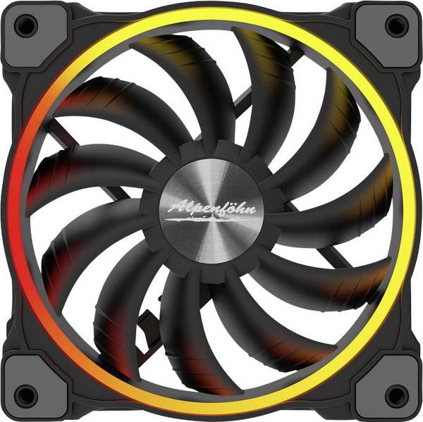 Alpenfohn 140mm Wing Boost 3 ARGB PWM-Lufter, Single - schwarz ventilators