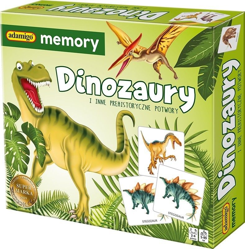 Adamigo Adamigo Gra Memory Dinozaury GXP-700740 (5902410007417) galda spēle