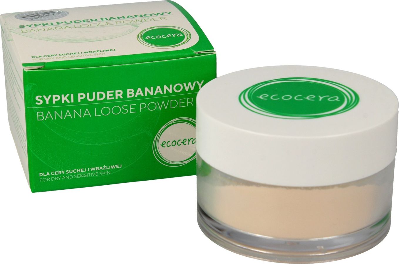 Ecocera  Sypki puder bananowy dla cery suchej i wrazliwej 8g 5905279930186 (5905279930186)