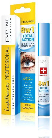 Eveline Lash Therapy 8in1 Total Action eyelash conditioner 10ml skropstu tuša