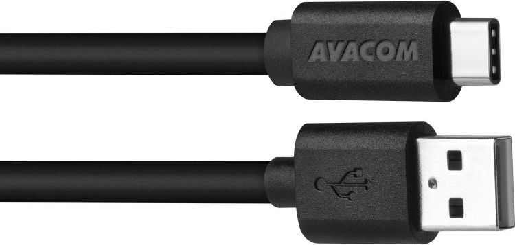 AVACOM DATOVY A NABIJECI USB CABLE - USB TYPE-C, 100CM, BLACK kabelis, vads