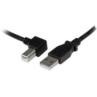 StarTech.com 2m USB 2.0 A auf B Kabel links gewinkelt - St/St (USBAB2ML) adapteris