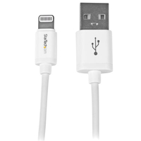 StarTech.com 1m Apple 8 Pin Lightning Connector auf USB Kabel - white - USB Ka... adapteris