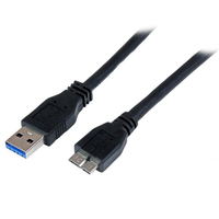 StarTech.com 1m zertifiziertes USB 3.0 SuperSpeed Kabel A auf Micro B - Schwa... adapteris