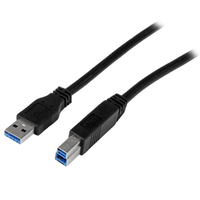 StarTech.com 2m zertifiziertes USB 3.0 SuperSpeed Kabel A auf B - black (US... adapteris