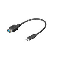 MicroConnect  USB3.1 SuperSpeed 0.2m M-F USB 3.1 Type C - USB 3.0 A USB kabelis