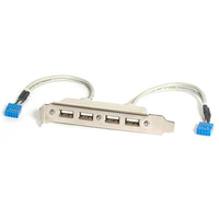 StarTech.com 4 Port USB 2.0 Slotblech Adapter (USBPLATE4) adapteris