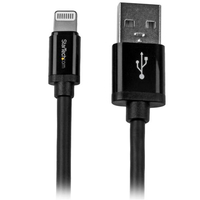 StarTech.com 2m Apple 8 Pin Lightning Connector auf USB Kabel - black - USB... adapteris