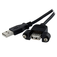 StarTech.com 90cm USB A Blendenmontage Kabel - Bu/St (USBPNLAFAM3) adapteris