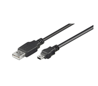 MicroConnect  USB A - Mini USB B 5P 3m M-M USB kabelis