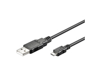 MicroConnect  USB A - Micro USB B 5P 3m USB kabelis