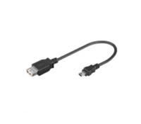 MicroConnect  USB A - Mini USB B 5P 0.2m F-M USB 2.0 Hi-Speed adaptor USB kabelis