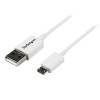 StarTech.com 50cm USB 2.0 A auf Micro USB B Kabel - white (USBPAUB50CMW) adapteris