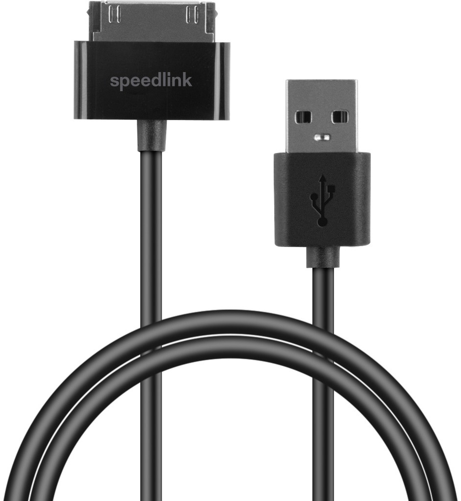 SPEEDLINK SL-7503-BK mobile phone cable Black 1 m USB A Samsung 30-pin USB kabelis