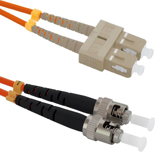 Optic patchcord SC/UPC-  ST/UPC MM 50/125 OM2 3m kabelis, vads