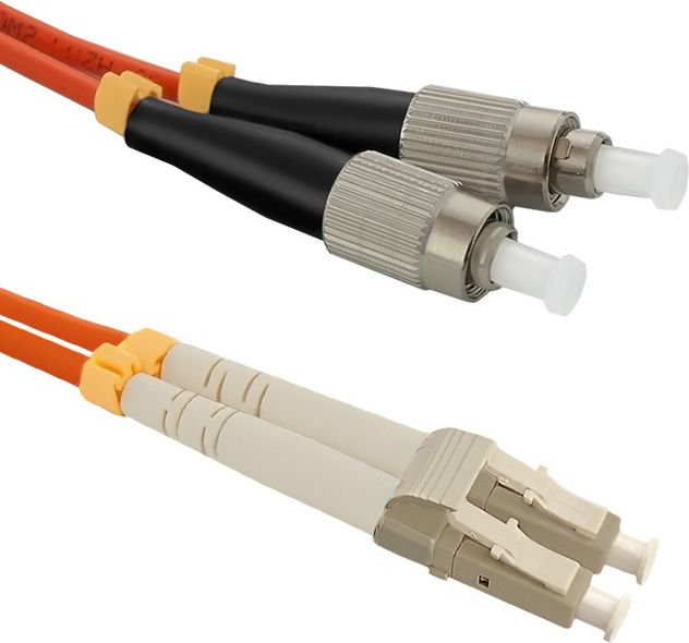 Optic patchcord LC/UPC-  FC/UPC MM 50/125 OM2 1m kabelis, vads