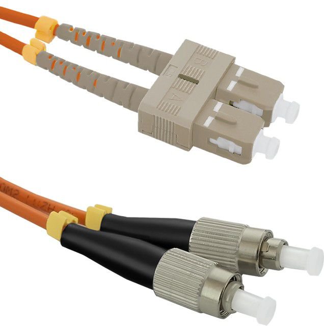 Optic patchcord SC/UPC-  FC/UPC MM 50/125 OM2 2m kabelis, vads