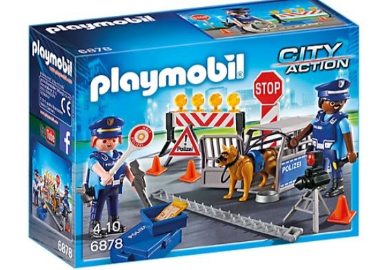 Playmobil 6878 Police Roadblock konstruktors