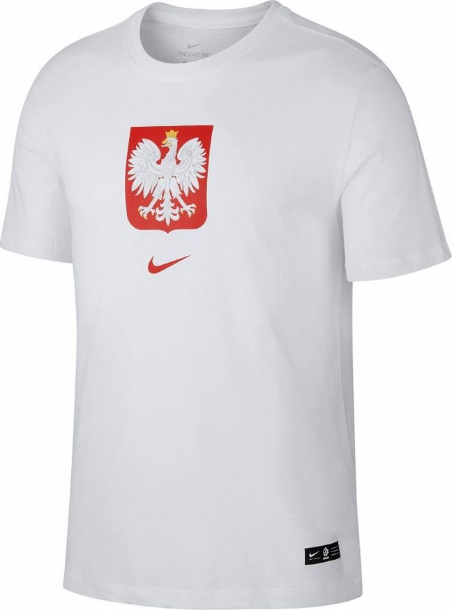 Nike Koszulka meska Poland Tee Evergreen Crest biala r. XL (CU9191 100) CU9191 100 (0193659251609)