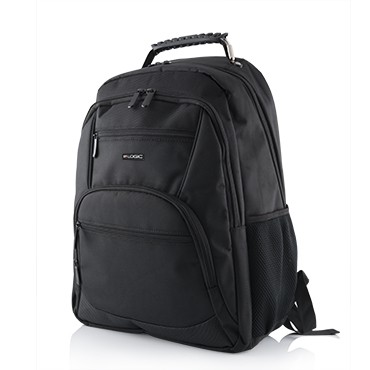 Logic EASY 2 backpack Nylon Black, 15-16'' portatīvo datoru soma, apvalks