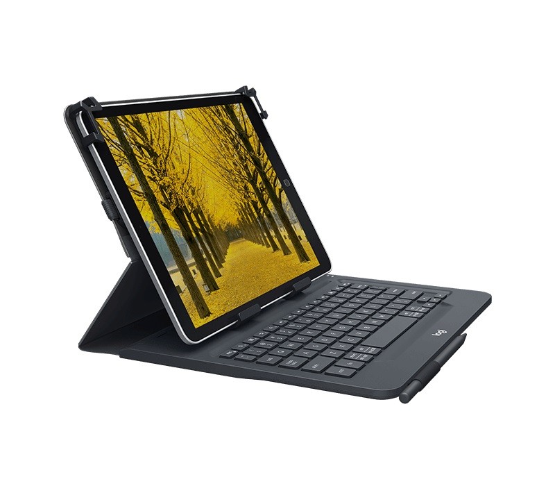LOGITECH Universal Folio with keyboard for 9-10 inch tablets - UK planšetdatora soma
