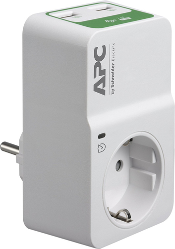 APC Essential SurgeArrest PM1WU2 1 Outlet 230V 2 Port USB Charger elektrības pagarinātājs