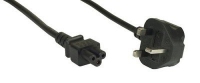 InLine 16656E Netzkabel Stecker Typ-G auf C5 Buchse schwarz 2m elektrības pagarinātājs