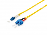 EQUIP LWL Patchkabel ST->ST  3.00m Singlemode Duplex OS2 yel Polybeutel apgaismes ķermenis