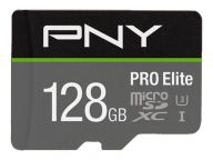 PNY Pro Elite MicroSDXC 128 GB Class 10 UHS-I/U3 A1 V30 (P-SDU128V31100PRO-GE) USB Flash atmiņa