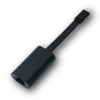 Dell USB-C zu  Ethernet Adapter fur Latitude 5480, 7390 2-in-1 schwarz aksesuārs portatīvajiem datoriem