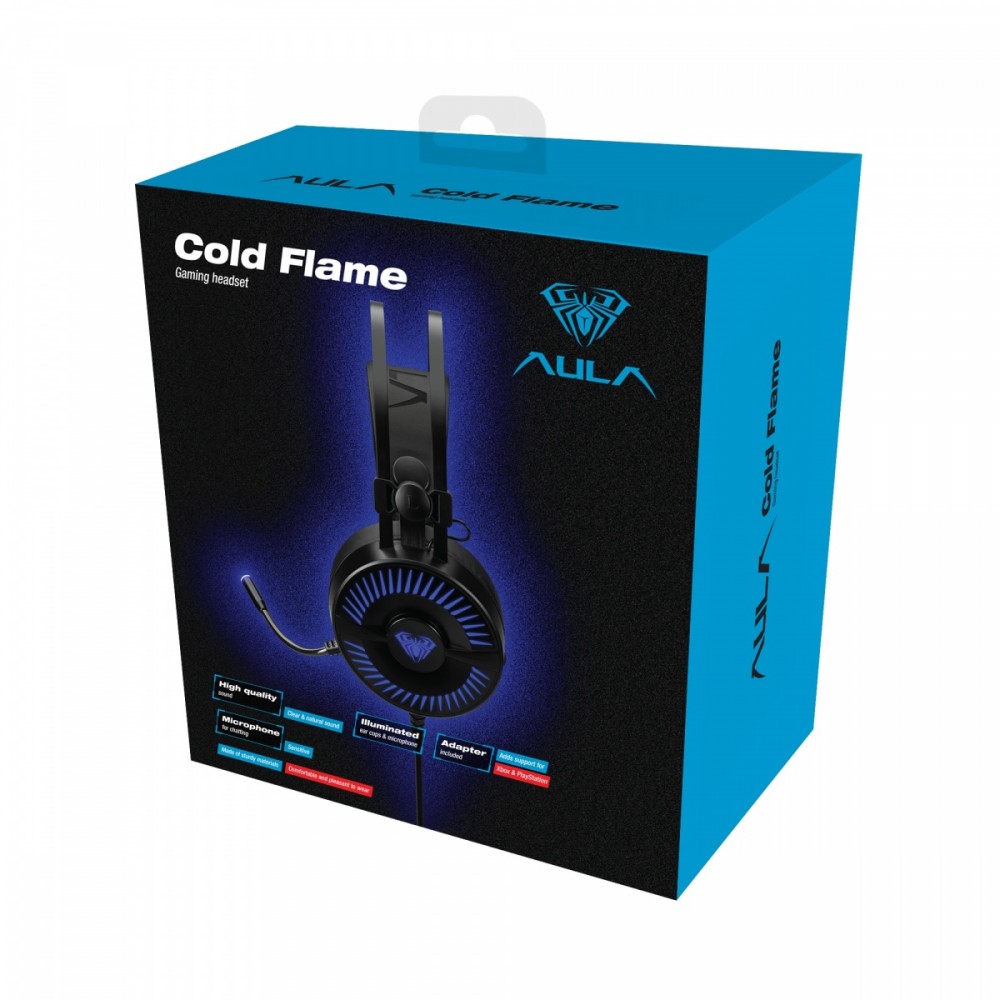 AULA Cold Flame gaming headset austiņas