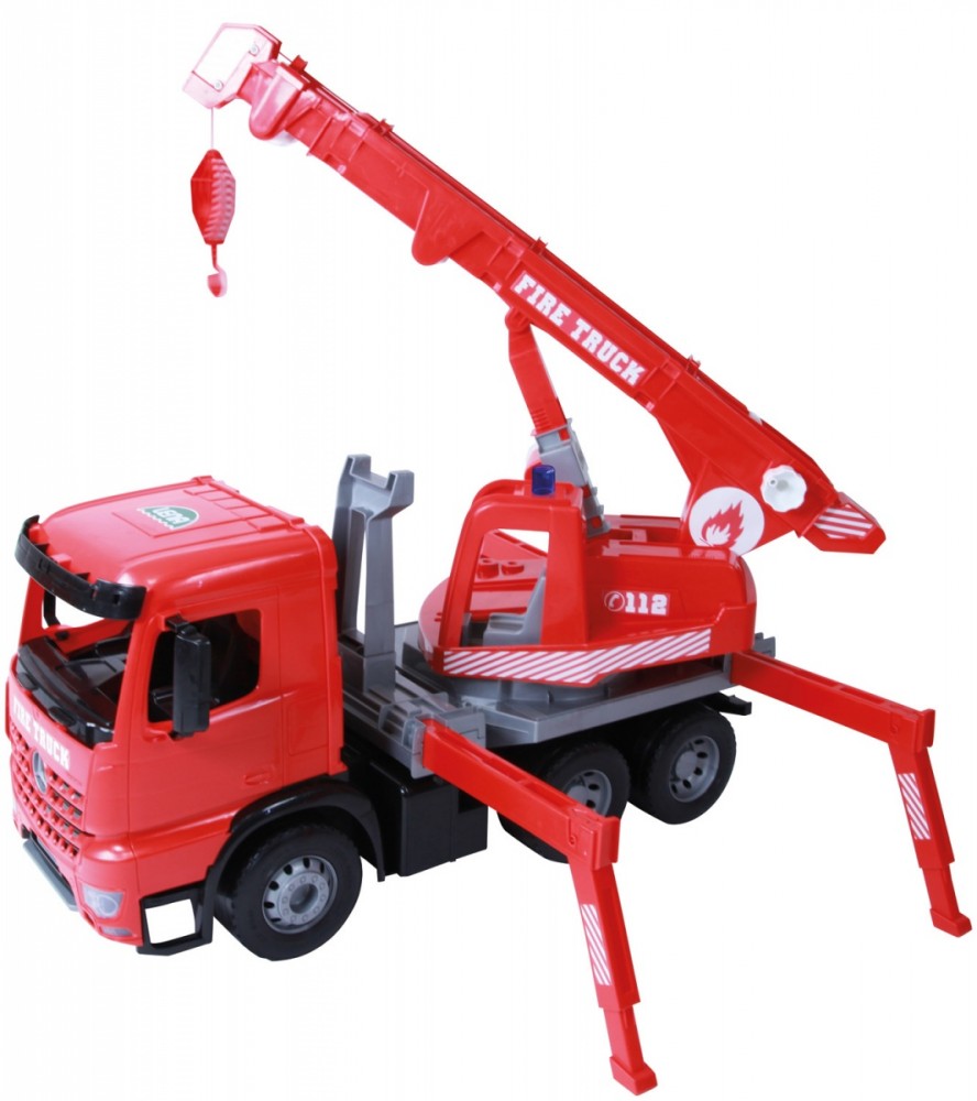 Lena Fire Crane truck 70 cm single brown cart Rotaļu auto un modeļi